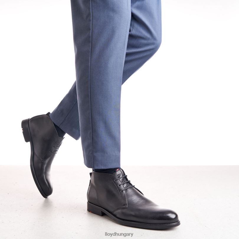 cipő HU LLOYD férfiak lapát fekete 6444N150