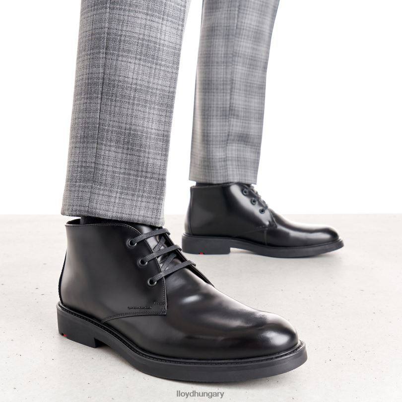 cipő HU LLOYD férfiak skal fekete 6444N197