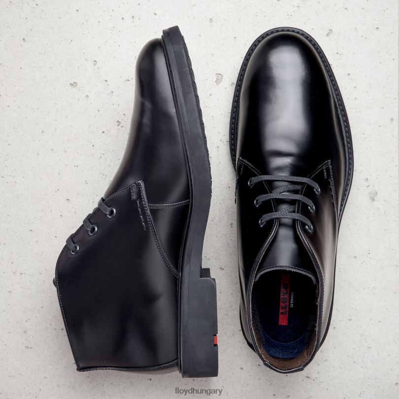 cipő HU LLOYD férfiak skal fekete 6444N197