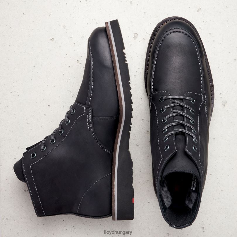 cipő HU LLOYD férfiak tagadó fekete 6444N503