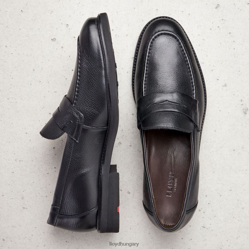 cipő HU LLOYD férfiak reg fekete 6444N179