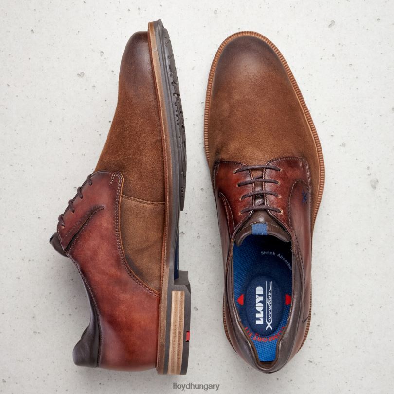 cipő HU LLOYD férfiak Kaunas (xtrawide) barna 6444N228