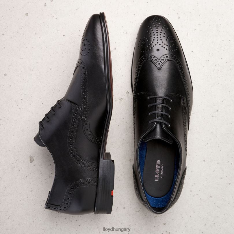 cipő HU LLOYD férfiak morton fekete 6444N186