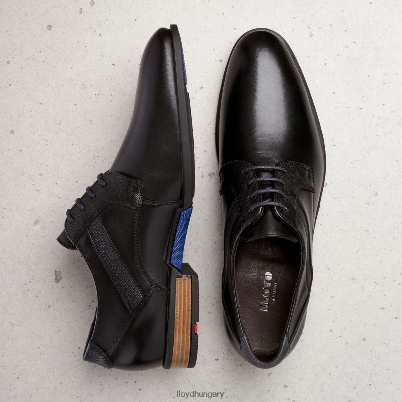 cipő HU LLOYD férfiak roy fekete 6444N182