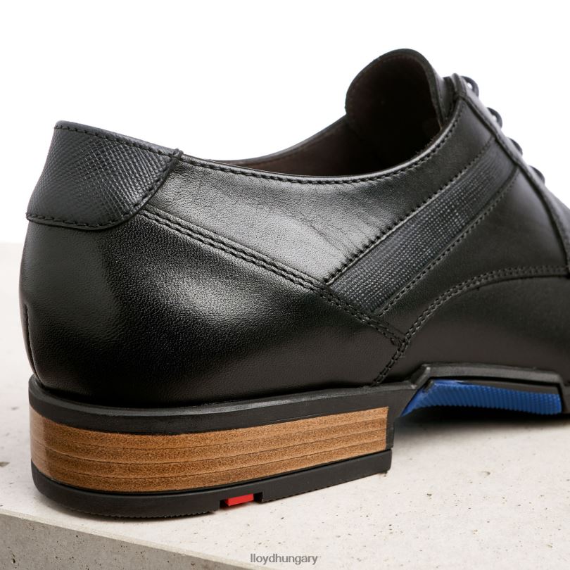 cipő HU LLOYD férfiak roy fekete 6444N182