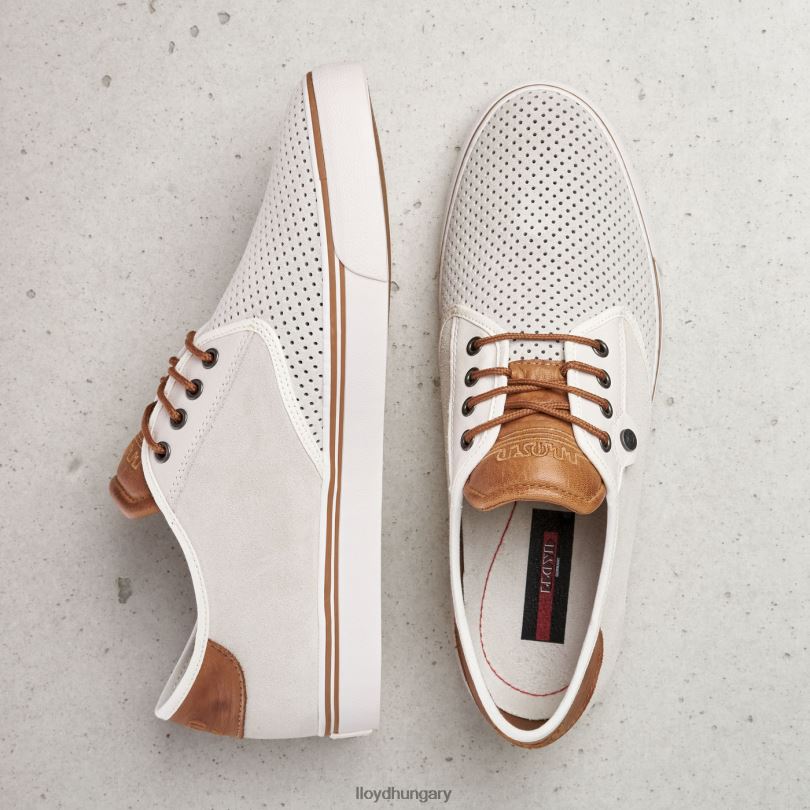 cipő HU LLOYD férfiak Eliseo fehér 6444N406