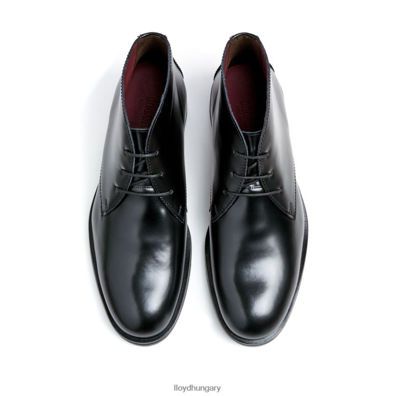 cipő HU LLOYD férfiak gyöngyszem fekete 6444N67