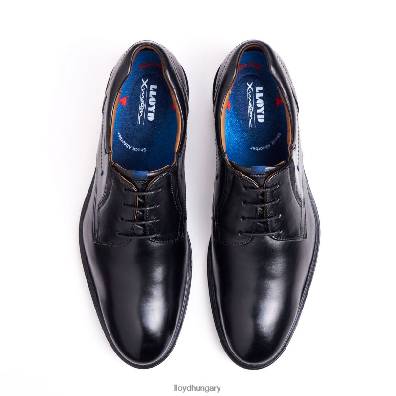 cipő HU LLOYD férfiak kos (xtrawide) fekete 6444N148