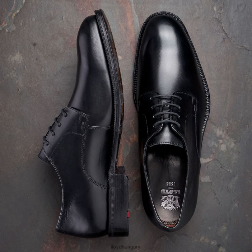 cipő HU LLOYD férfiak warren fekete 6444N153