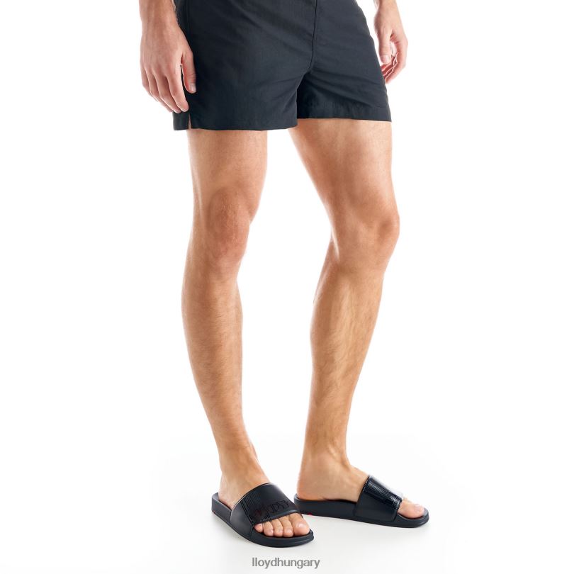 cipő HU LLOYD férfiak fürdő csúszdák fekete 6444N713