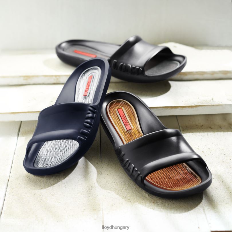 cipő HU LLOYD férfiak fürdő csúszdák kék 6444N714