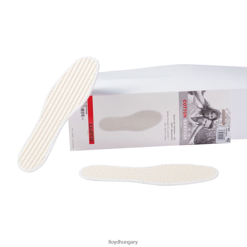 gondozás és felszerelés HU LLOYD férfiak pamut talpbetét mezítláb fehér 6444N744