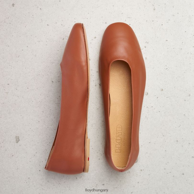 cipő HU LLOYD nők bőr balerina barna 6444N1256