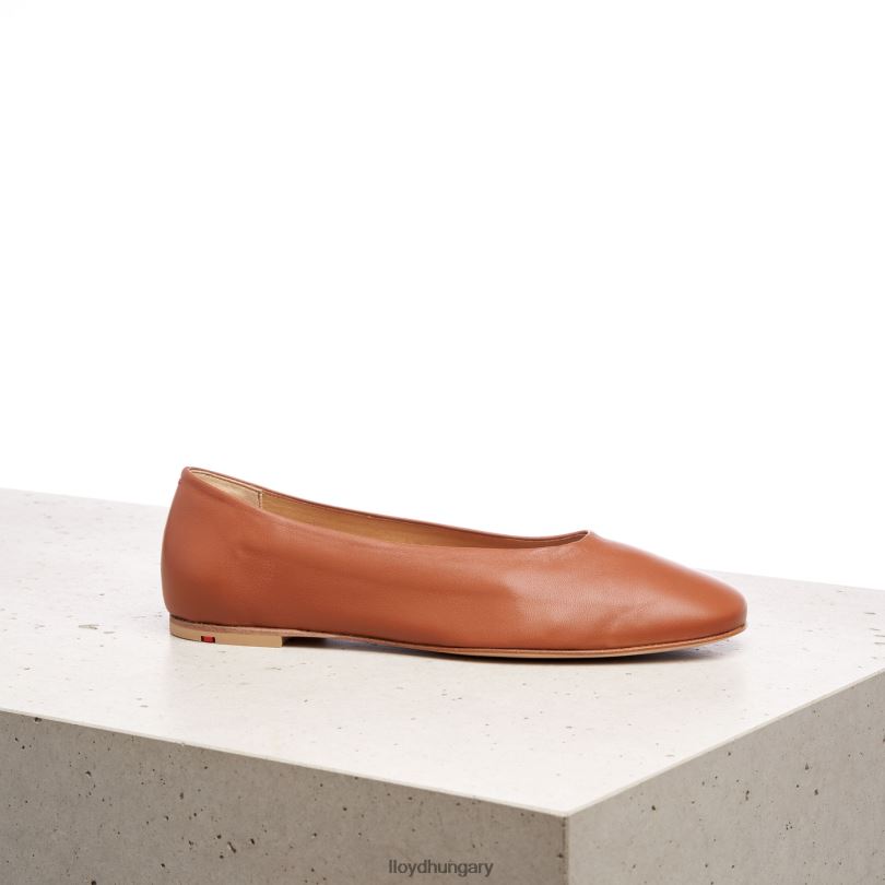 cipő HU LLOYD nők bőr balerina barna 6444N1256
