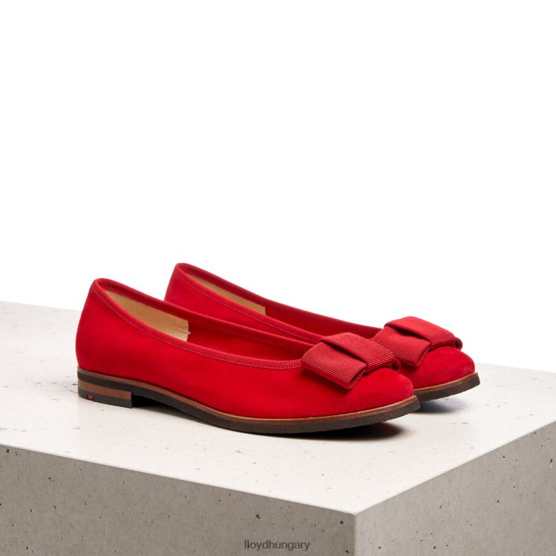 cipő HU LLOYD nők bőr balerina piros 6444N1175
