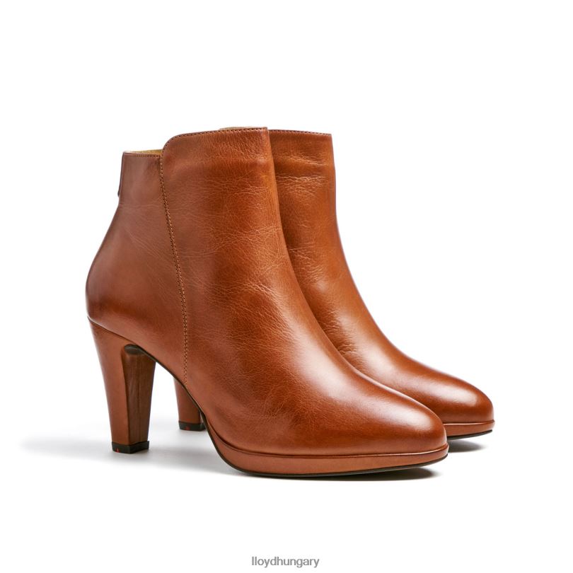 cipő HU LLOYD nők bőr bokacsizma barna 6444N921