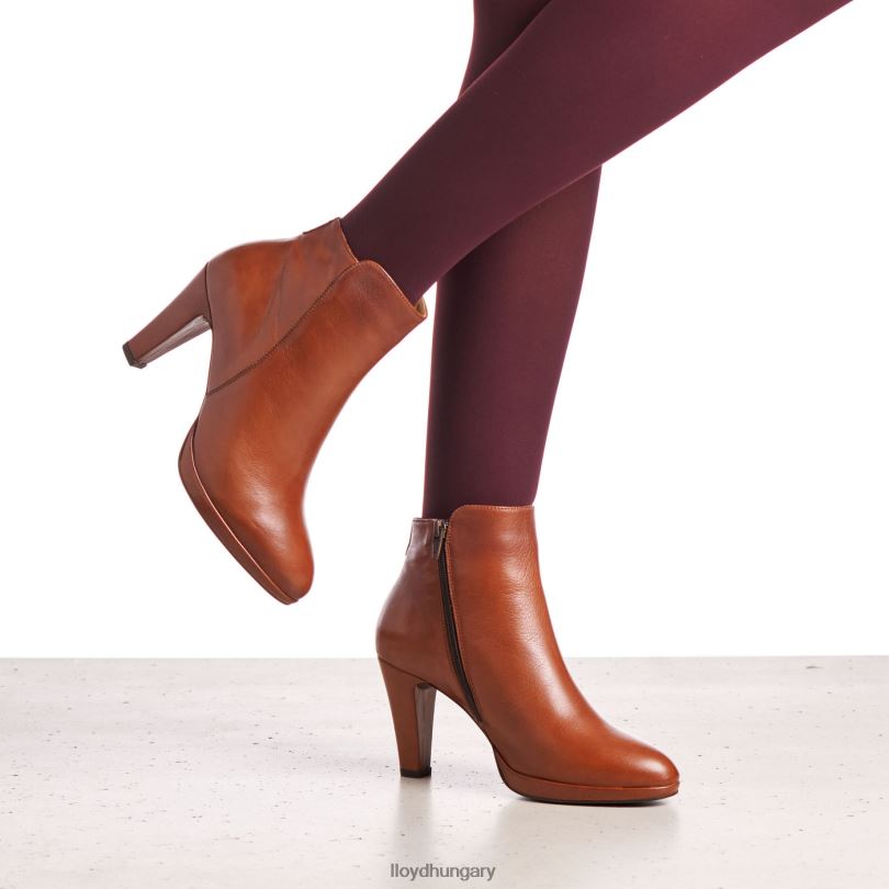 cipő HU LLOYD nők bőr bokacsizma barna 6444N921