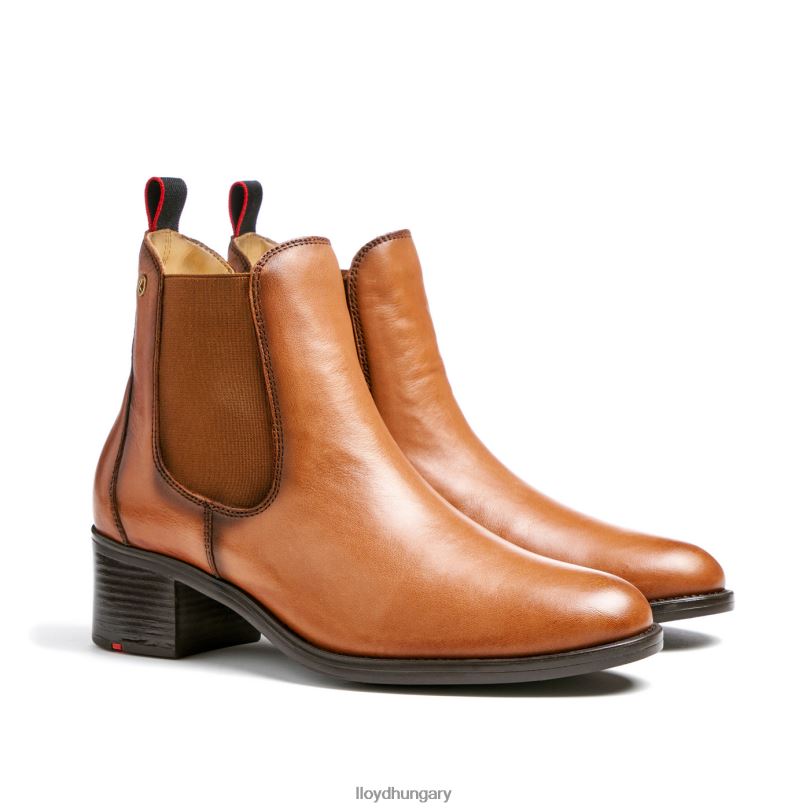 cipő HU LLOYD nők bőr bokacsizma barna 6444N929