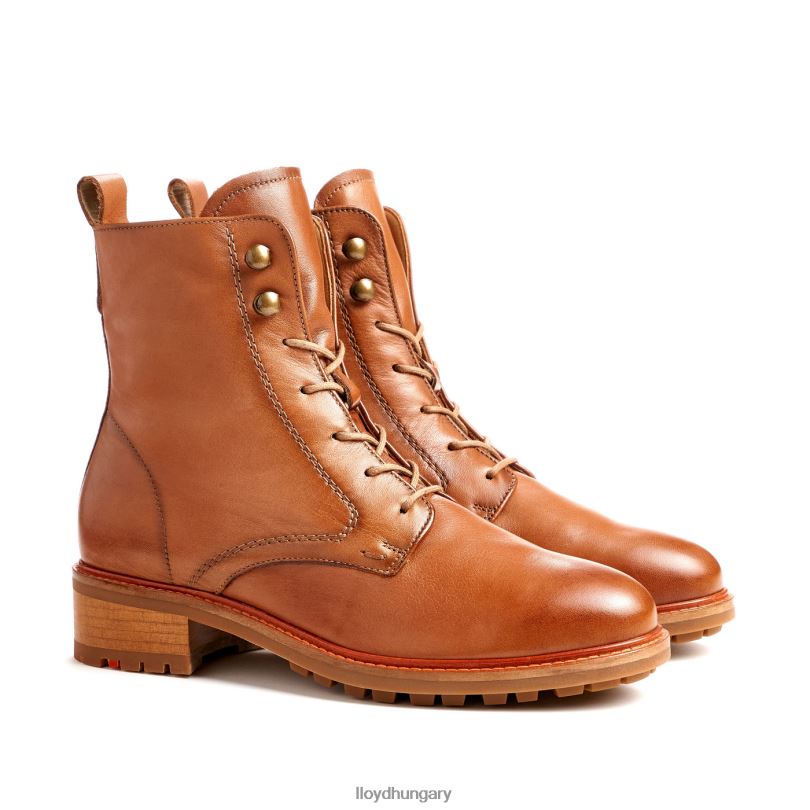 cipő HU LLOYD nők bőr bokacsizma barna 6444N941