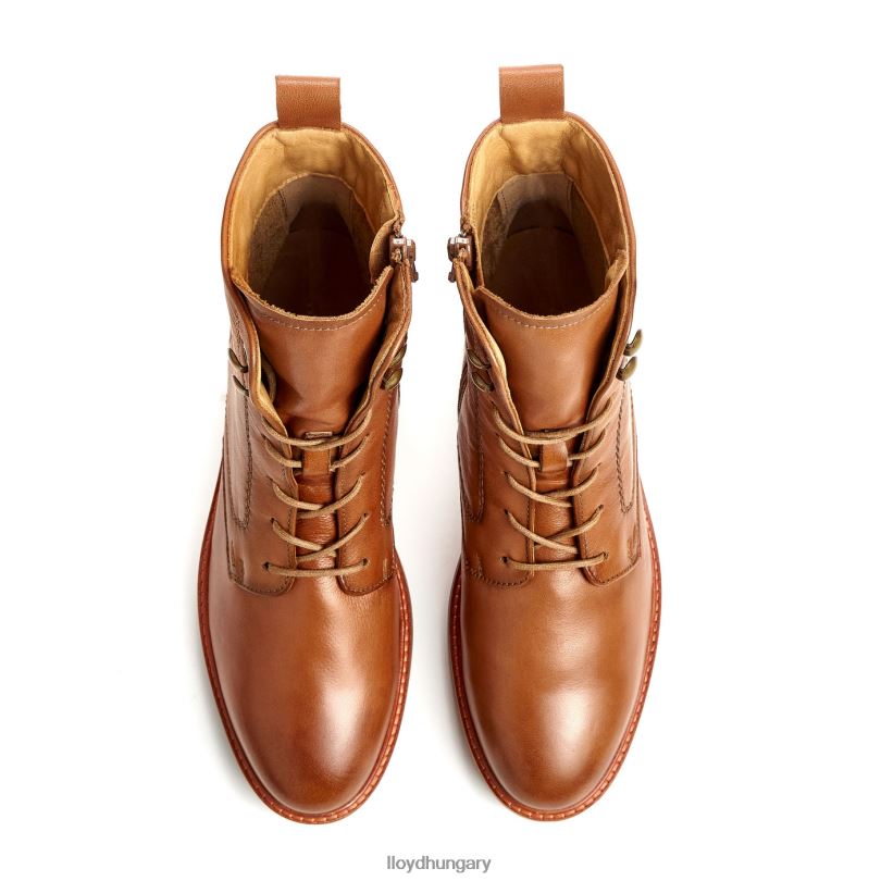 cipő HU LLOYD nők bőr bokacsizma barna 6444N941