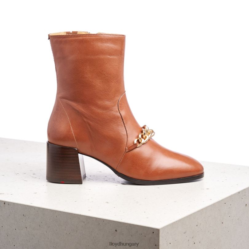 cipő HU LLOYD nők bőr bokacsizma barna 6444N985