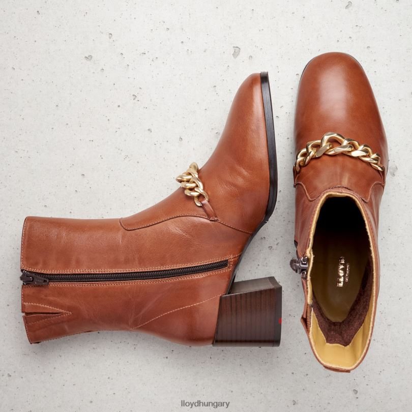 cipő HU LLOYD nők bőr bokacsizma barna 6444N985