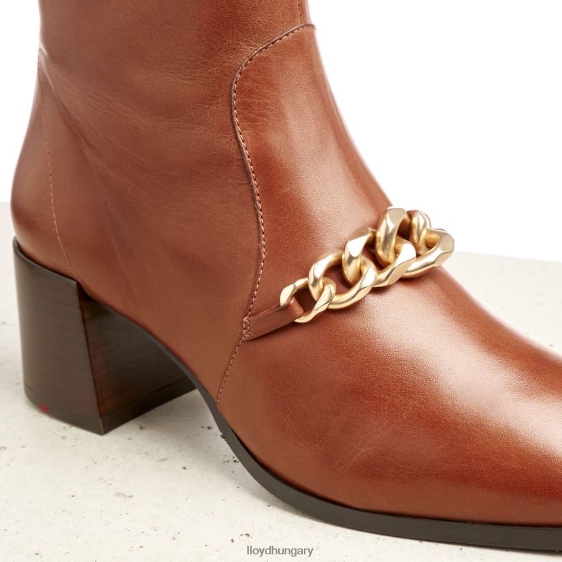 cipő HU LLOYD nők bőr bokacsizma barna 6444N985