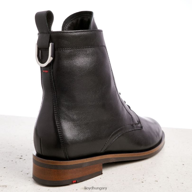 cipő HU LLOYD nők bőr bokacsizma fekete 6444N971