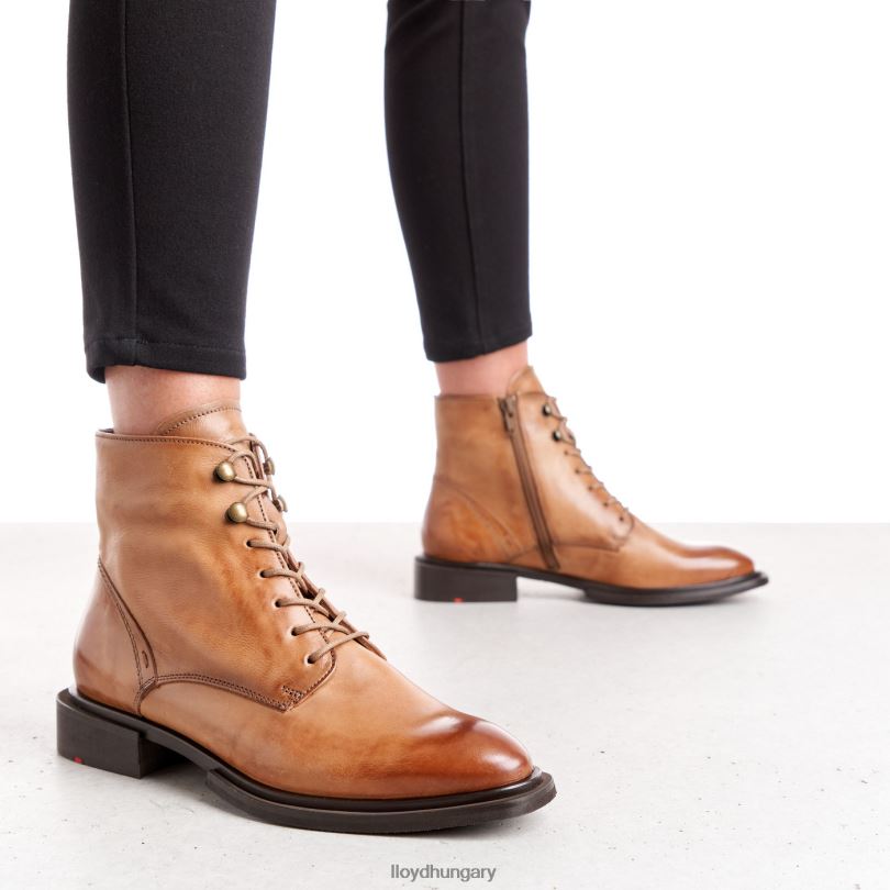 cipő HU LLOYD nők báránybőr bokacsizma barna 6444N1002