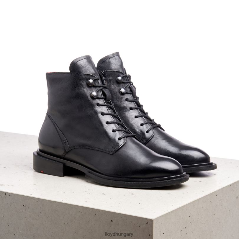 cipő HU LLOYD nők báránybőr bokacsizma fekete 6444N1001