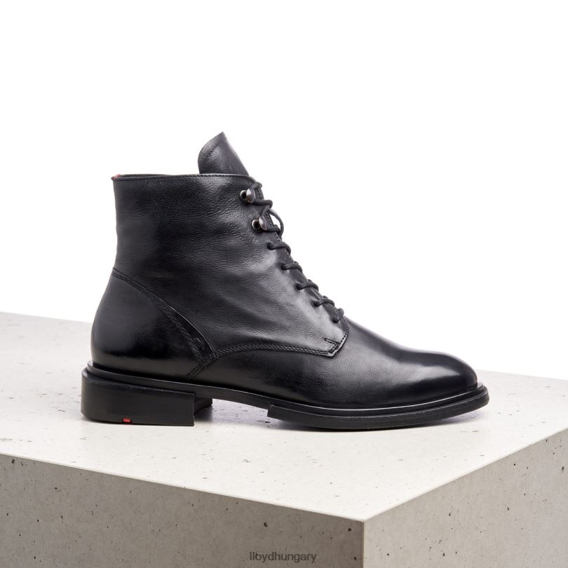 cipő HU LLOYD nők báránybőr bokacsizma fekete 6444N1001