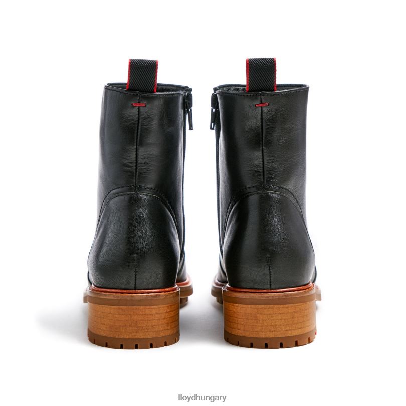 cipő HU LLOYD nők divatos bőr bokacsizma fekete 6444N901