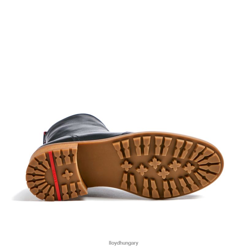 cipő HU LLOYD nők divatos bőr bokacsizma fekete 6444N901