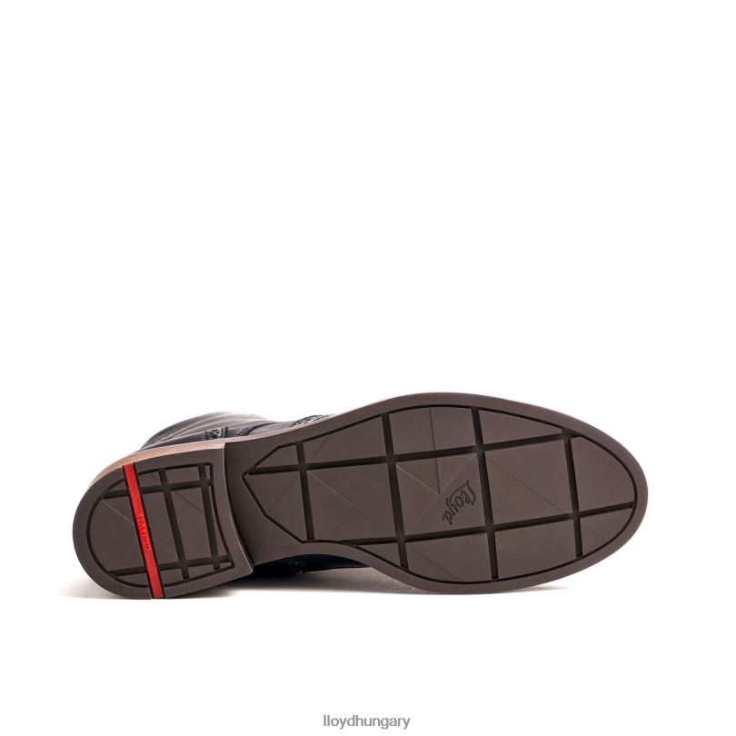 cipő HU LLOYD nők divatos bőr bokacsizma fekete 6444N908