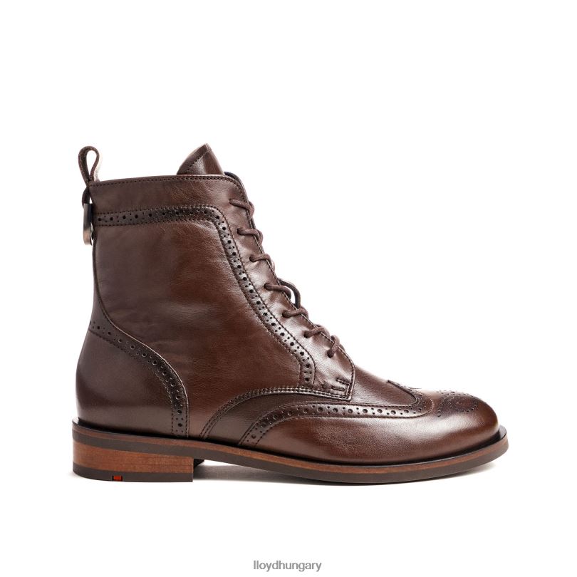 cipő HU LLOYD nők divatos sima bőr bokacsizma barna 6444N877