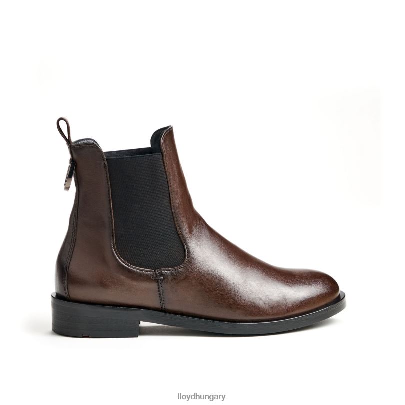 cipő HU LLOYD nők divatos sima bőr bokacsizma barna 6444N897