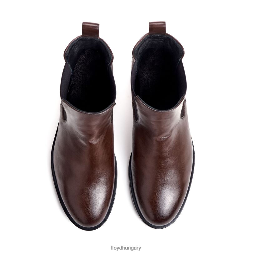 cipő HU LLOYD nők divatos sima bőr bokacsizma barna 6444N897