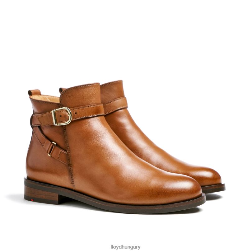 cipő HU LLOYD nők divatos sima bőr bokacsizma barna 6444N900