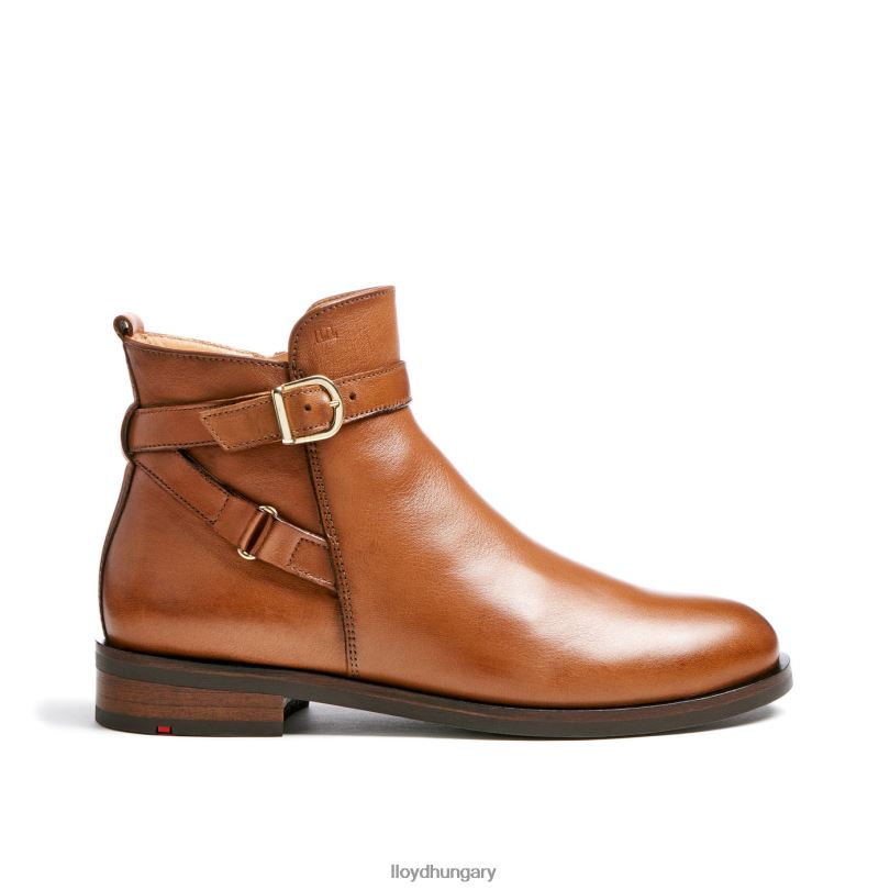 cipő HU LLOYD nők divatos sima bőr bokacsizma barna 6444N900