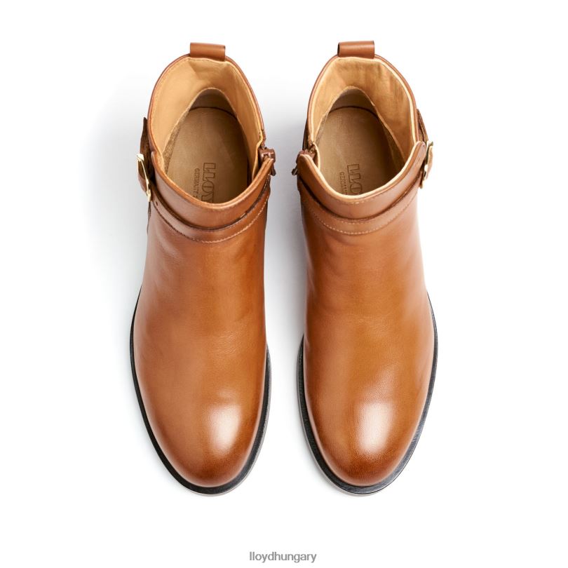 cipő HU LLOYD nők divatos sima bőr bokacsizma barna 6444N900