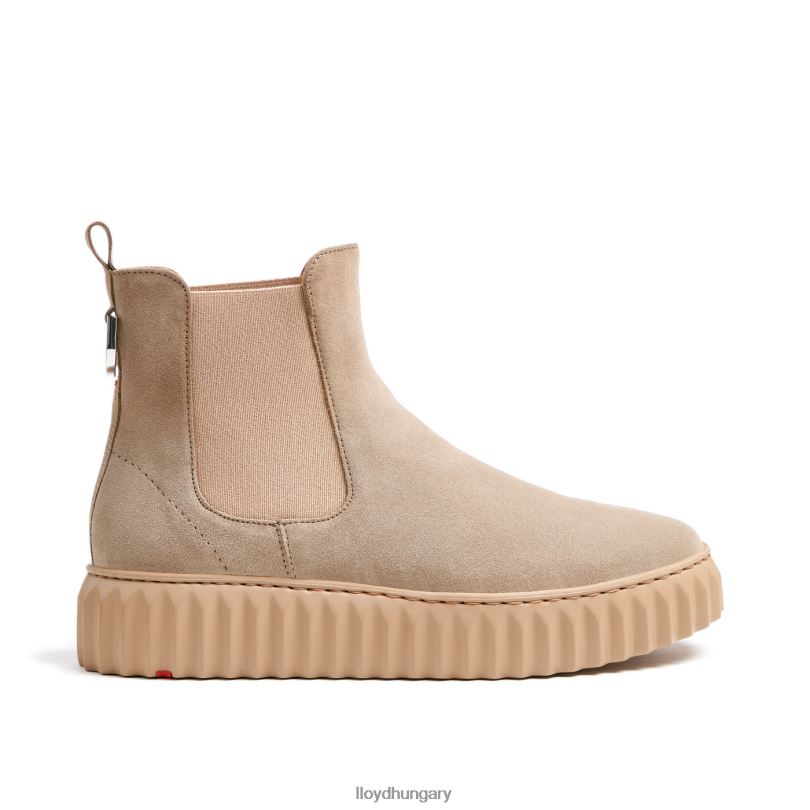 cipő HU LLOYD nők durva bőr bokacsizma bézs 6444N882