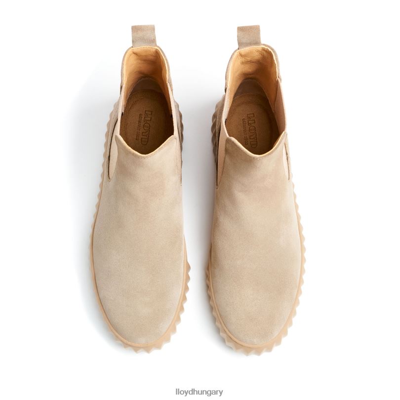 cipő HU LLOYD nők durva bőr bokacsizma bézs 6444N882