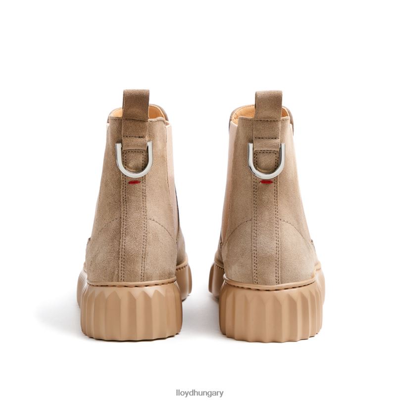 cipő HU LLOYD nők durva bőr bokacsizma bézs 6444N882