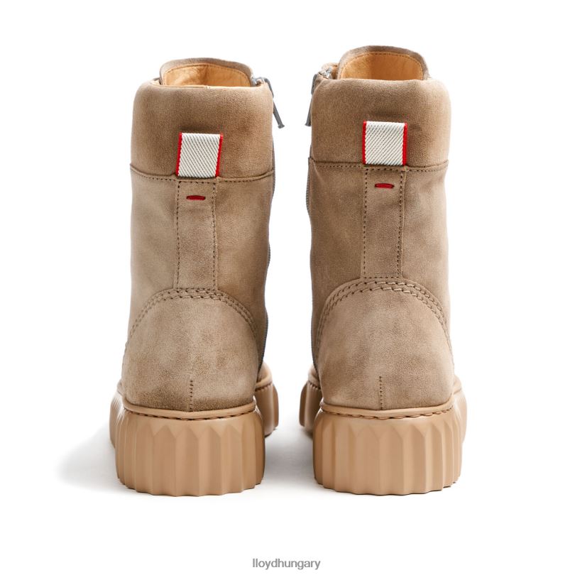 cipő HU LLOYD nők durva bőr bokacsizma bézs 6444N888