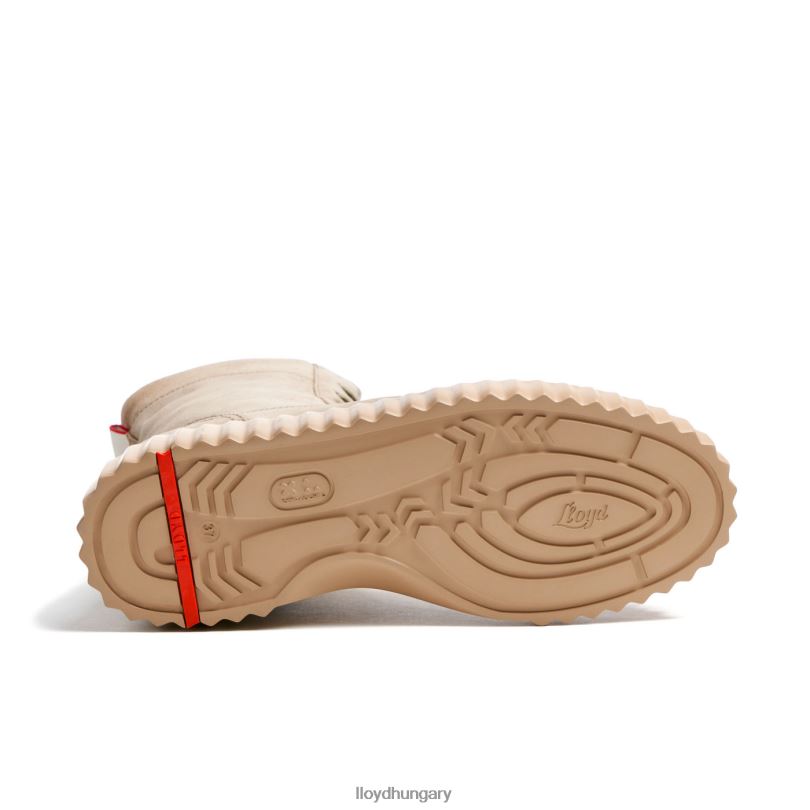 cipő HU LLOYD nők durva bőr bokacsizma bézs 6444N888