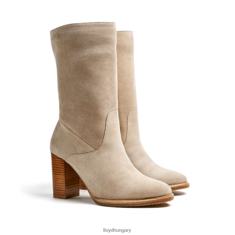 cipő HU LLOYD nők durva bőr bokacsizma bézs 6444N891