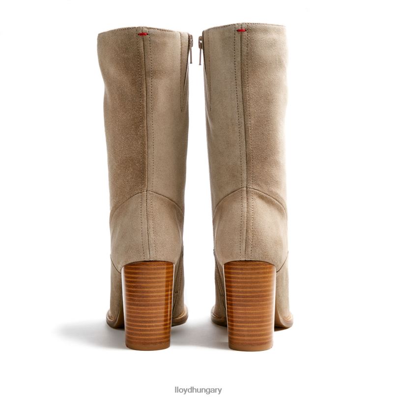 cipő HU LLOYD nők durva bőr bokacsizma bézs 6444N891