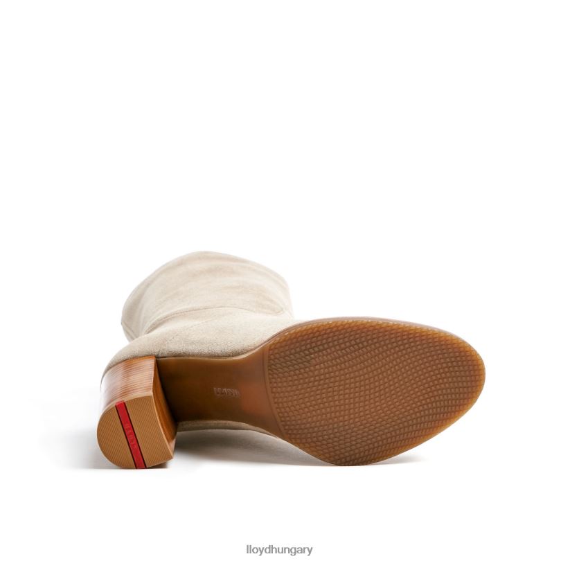 cipő HU LLOYD nők durva bőr bokacsizma bézs 6444N891