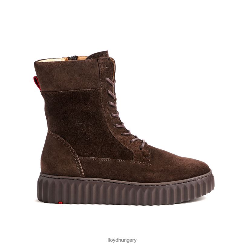 cipő HU LLOYD nők durva bőr bokacsizma barna 6444N889