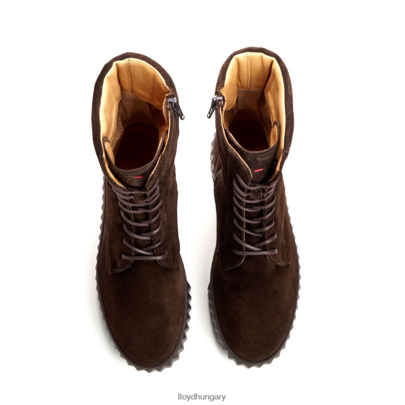 cipő HU LLOYD nők durva bőr bokacsizma barna 6444N889